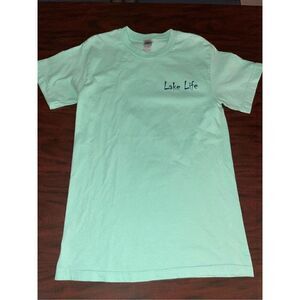 Lake Life Mint Green Colored Short Sleeve Tee Size Small
